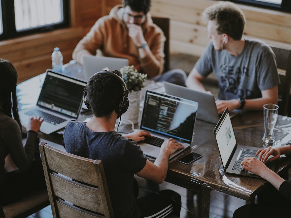 The Everpree team working with a client